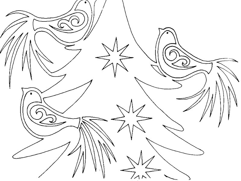 Новогодние вырезалки на окна