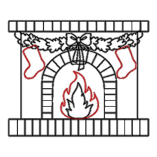 Нарисовать камин