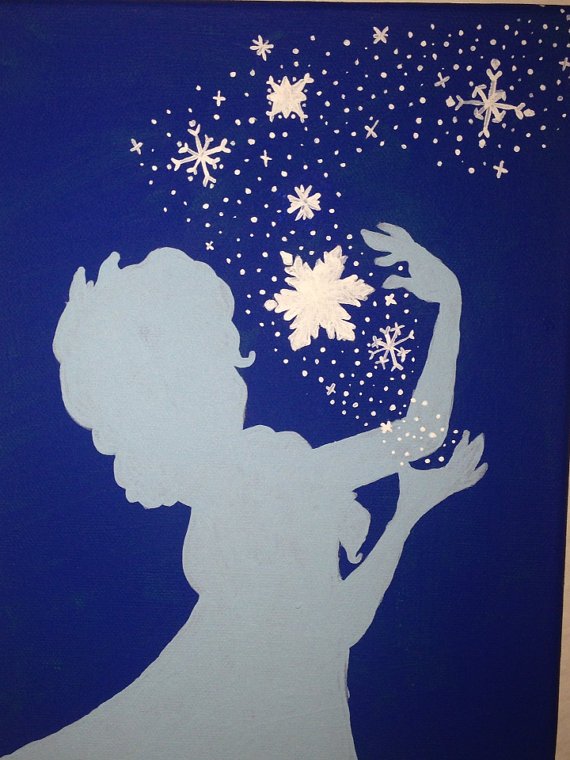 Девушка из снежинок