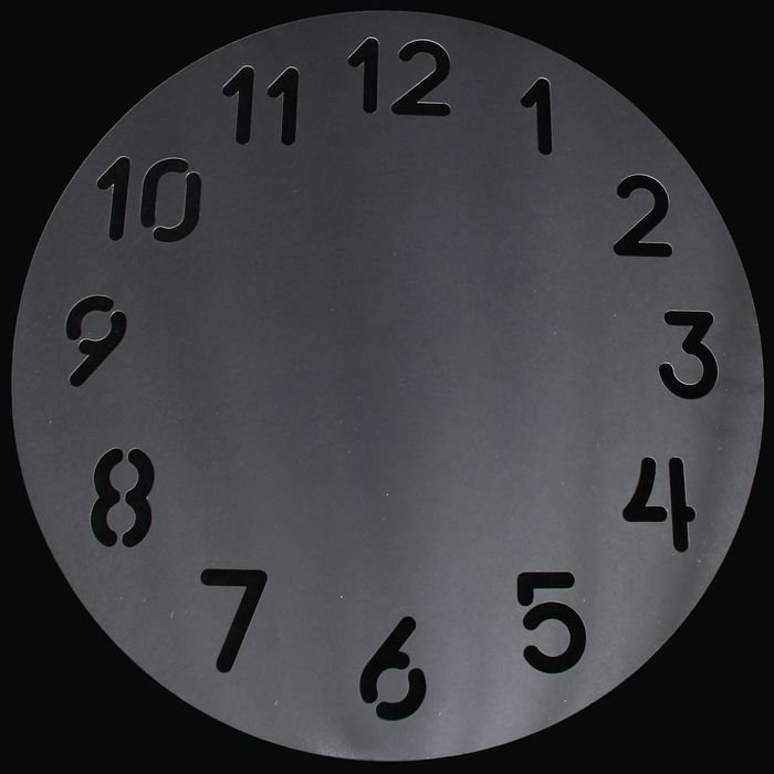 Трафарет для часов круглый