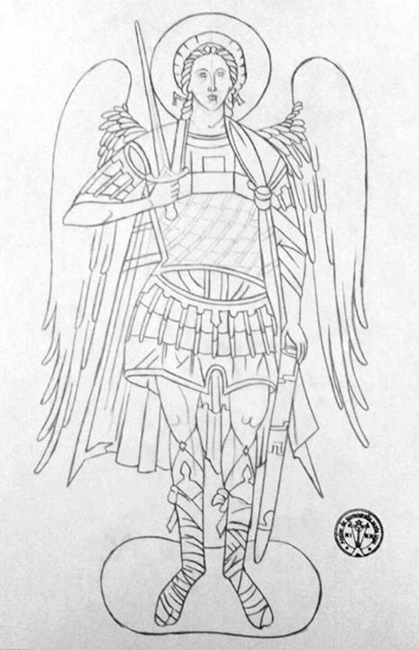 Прориси икон ангел Михаил