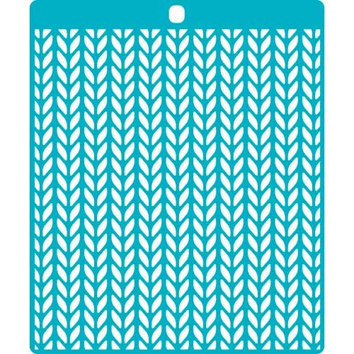 Трафарет вязаный узор