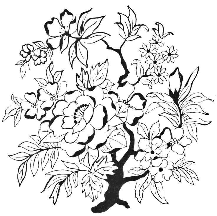 Трафарет "цветы"