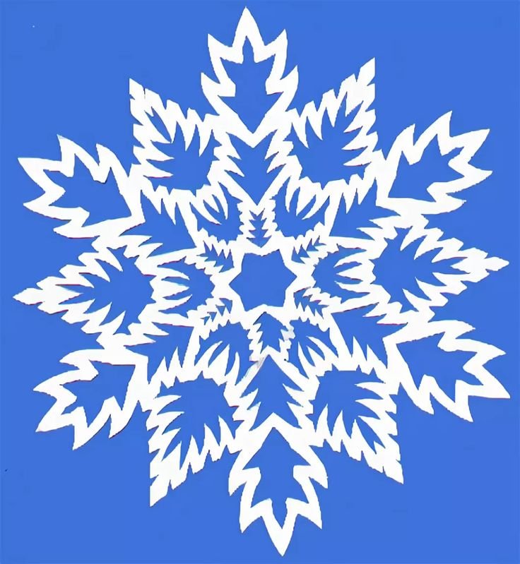 Трафарет «снежинки»