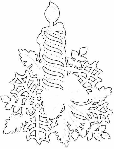 Новогодние узоры на окна