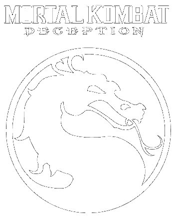 Знак мортал комбат раскраска