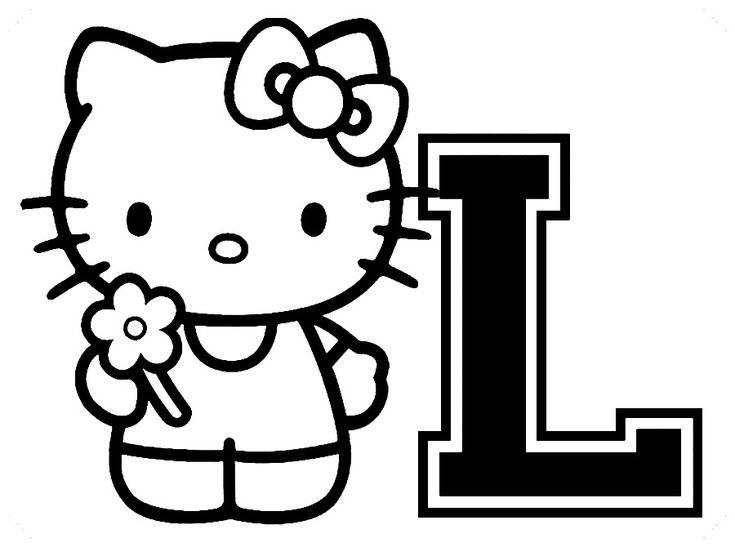 Хеллоу Китти раскраска маленькие