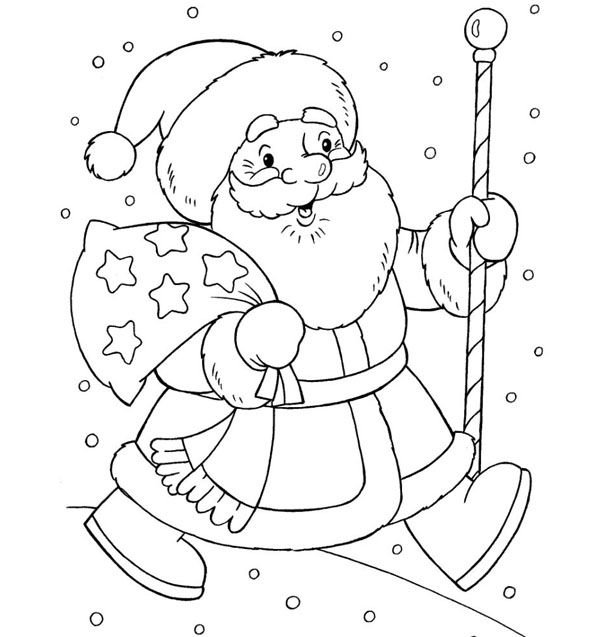 Картинки для раскрашивания новый год