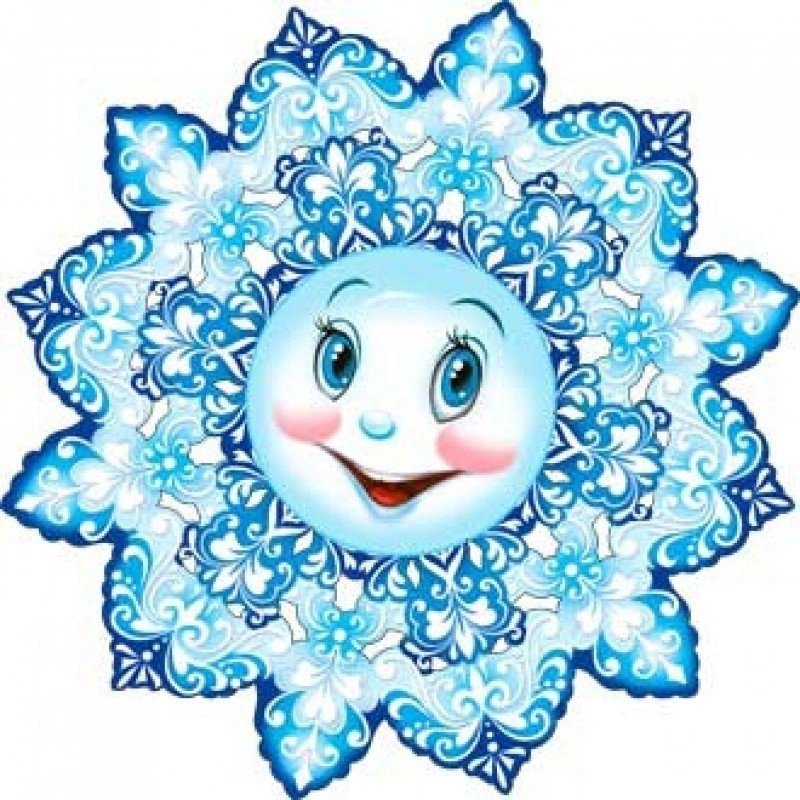 Снежинки с мордочками