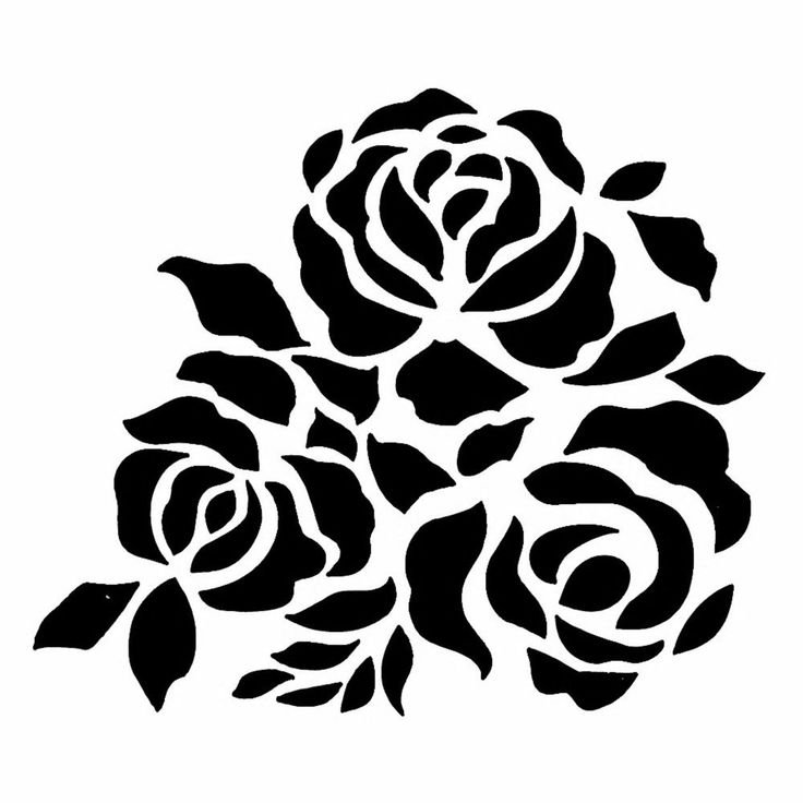 Трафарет «розочки»