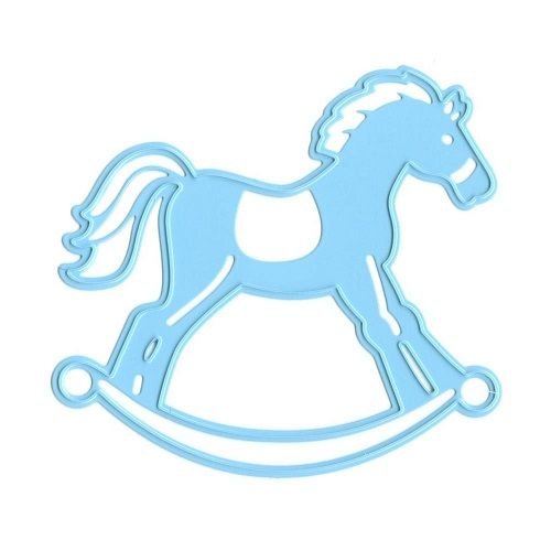 Трафарет конь качалка