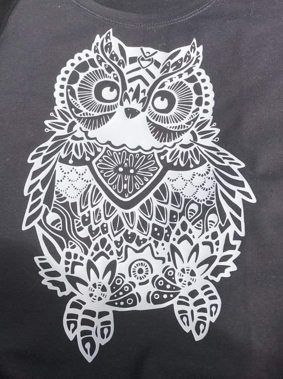 Сова трафарет