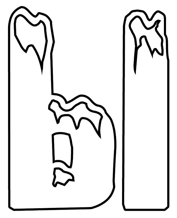 Трафареты на окна буквы новогодние