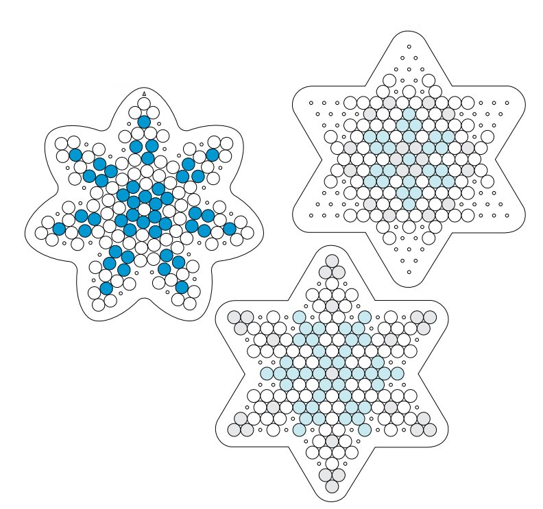 Снежинка из термомозаики