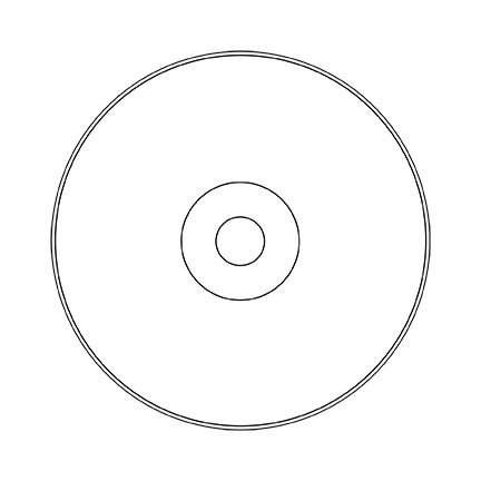 Шаблон диска для печати