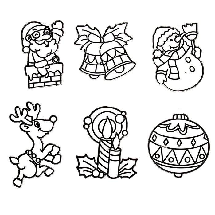 Новогодний витраж для детей