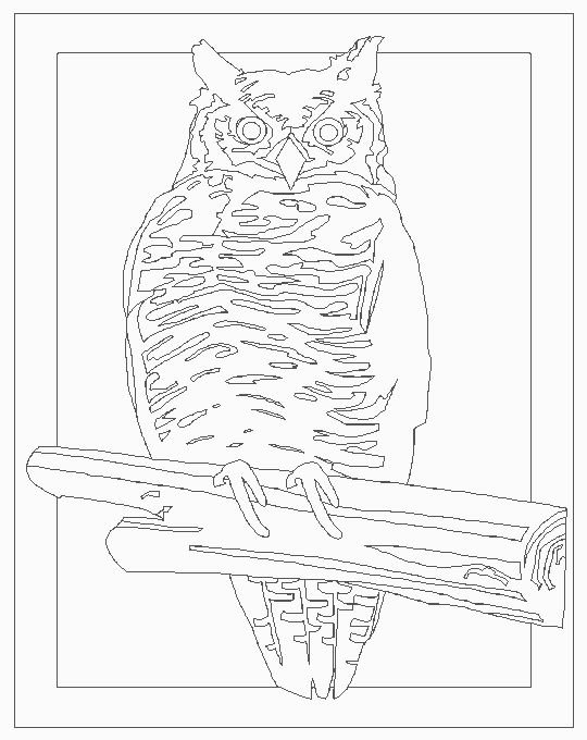 Вытынанки Сова