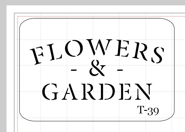 Трафареты садовые надписи