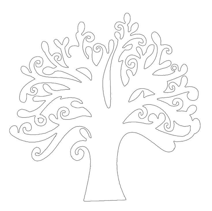 Трафарет "дерево"