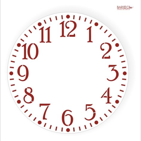 Трафарет часы