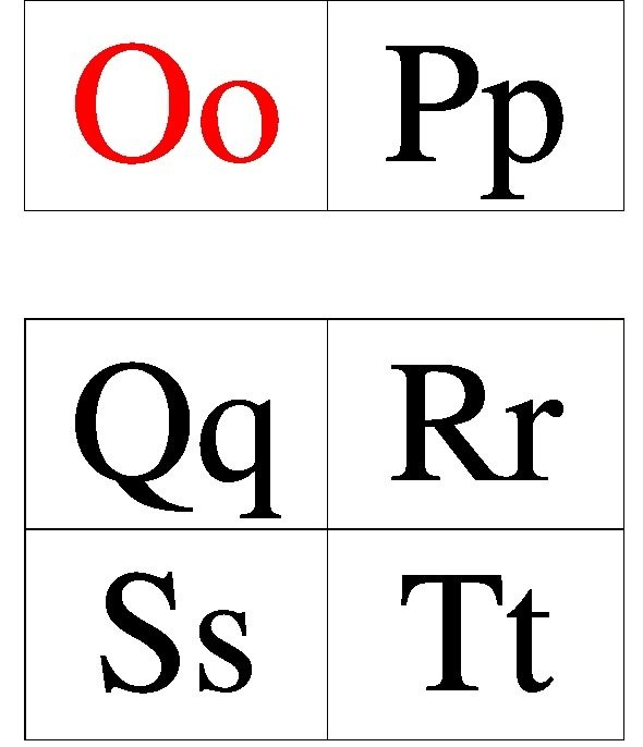 Карточка английский алфавит