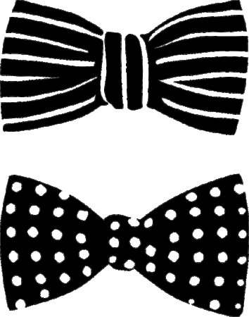 Бабочка мужская трафарет