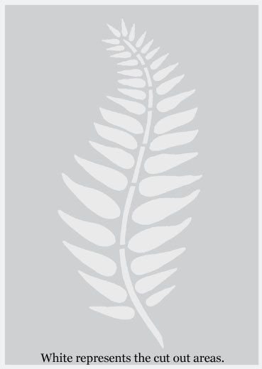 Трафарет тропических листьев на стену