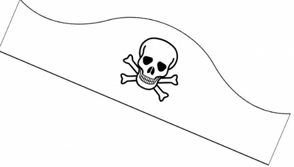 Макет для пиратской шляпы