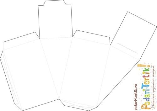 Шаблон кусочек торта