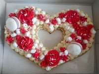 Шаблон для торта сердце из медовых