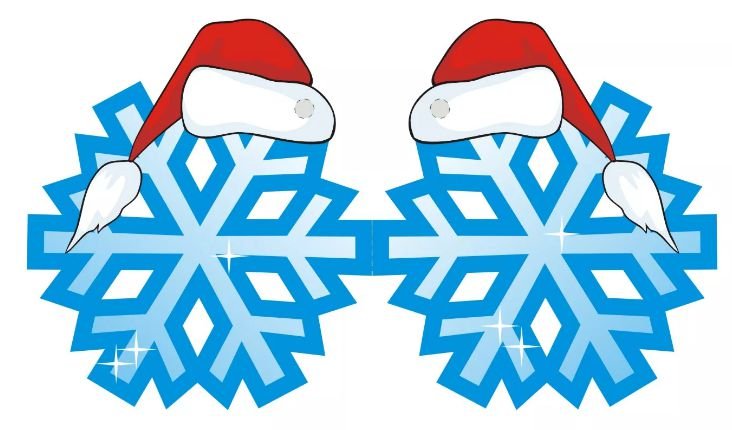 Снежинкина окнв цветные