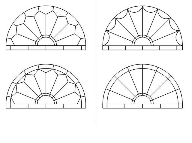 Витраж полукруглый