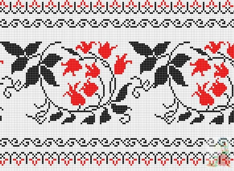 Вышивка крестом орнамент