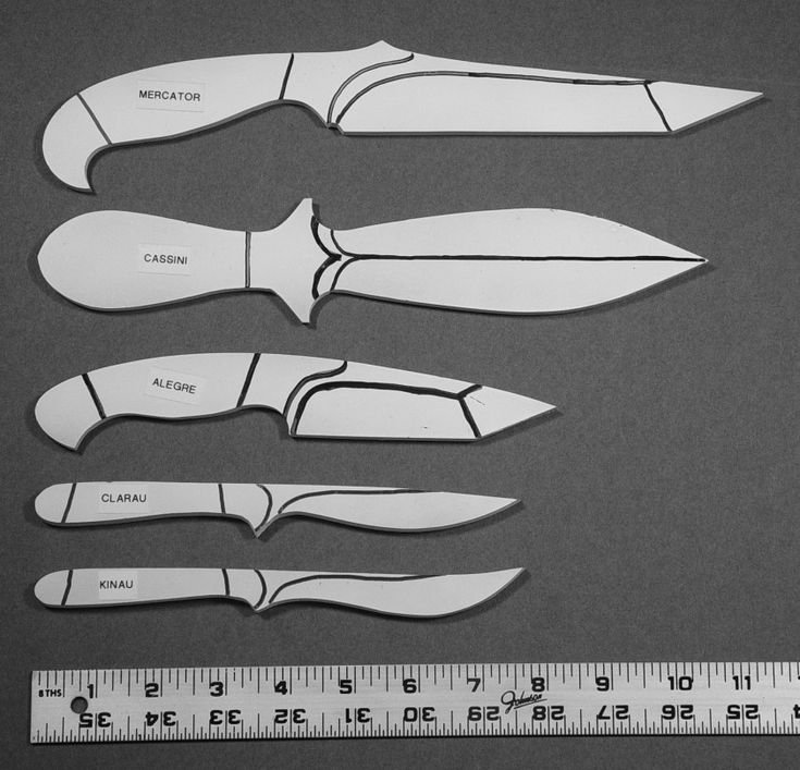 Макет лезвия ножа