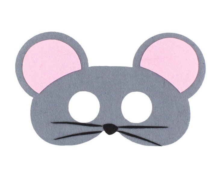 Фетровая маска мышка