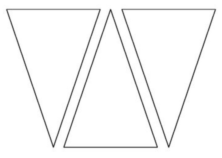 Флажки треугольные