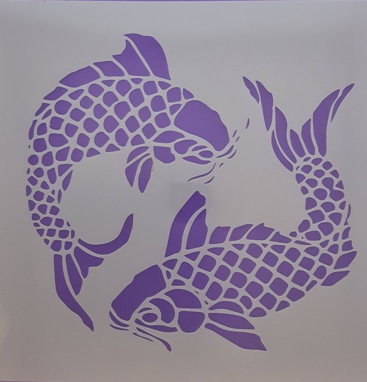 Трафарет "рыбки"