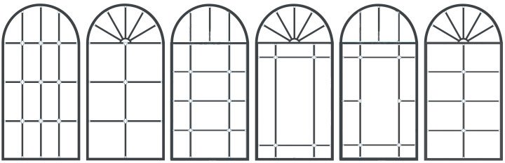 Арочное окно чертеж