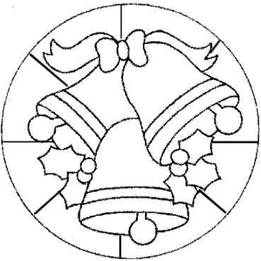 Новогодний витраж рисунок