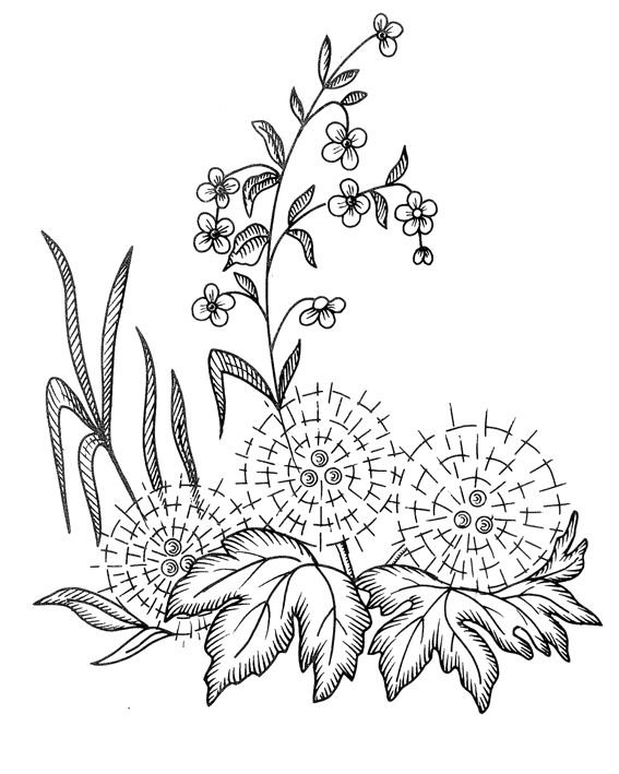 Вышивка гладью схемы