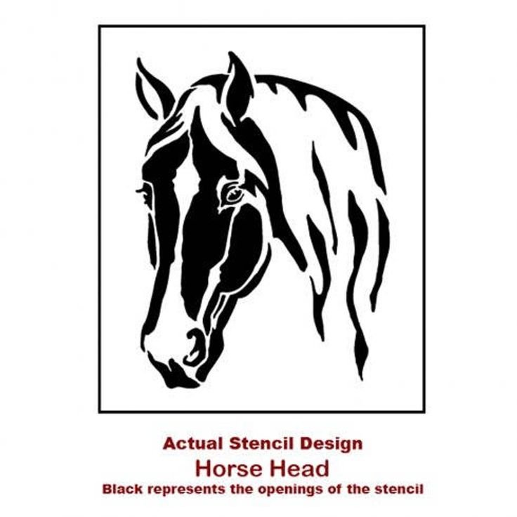Лошадь трафарет для вырезания