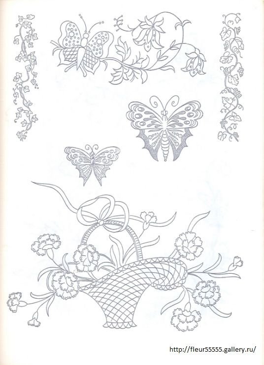 Шаблон вышивка Винтаж