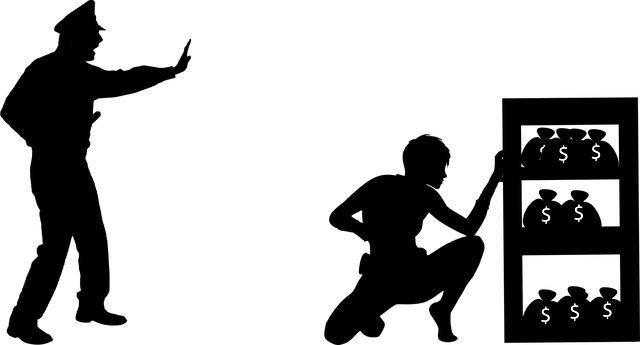 Силуэт грабителя