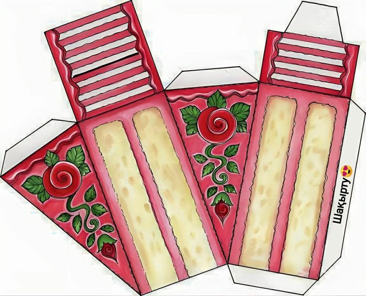 Коробочки для бумажного торта