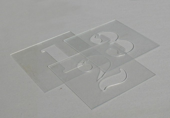 Трафарет прозрачный пластик
