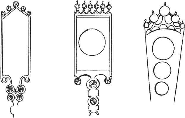 Эскиз декоративного украшения прялки