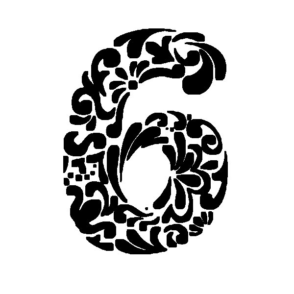 Трафарет "цифры"