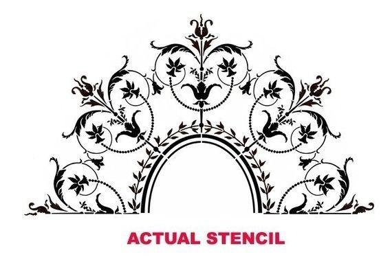 Трафарет в классическом стиле