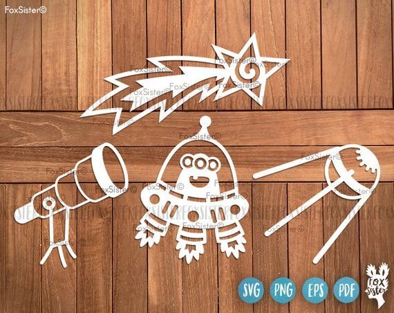 Украшение окон ко Дню космонавтики шаблоны