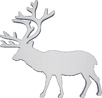 Олень из пенопласта шаблон